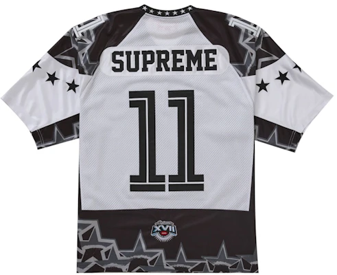 Supreme Camiseta de Fútbol Estrellas Negra Order Supreme Camiseta de Fútbol Estrellas Negra
