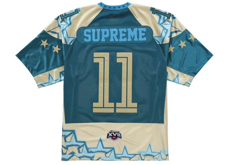 Order シュプリーム スターズ フットボール ジャージ ゴールド