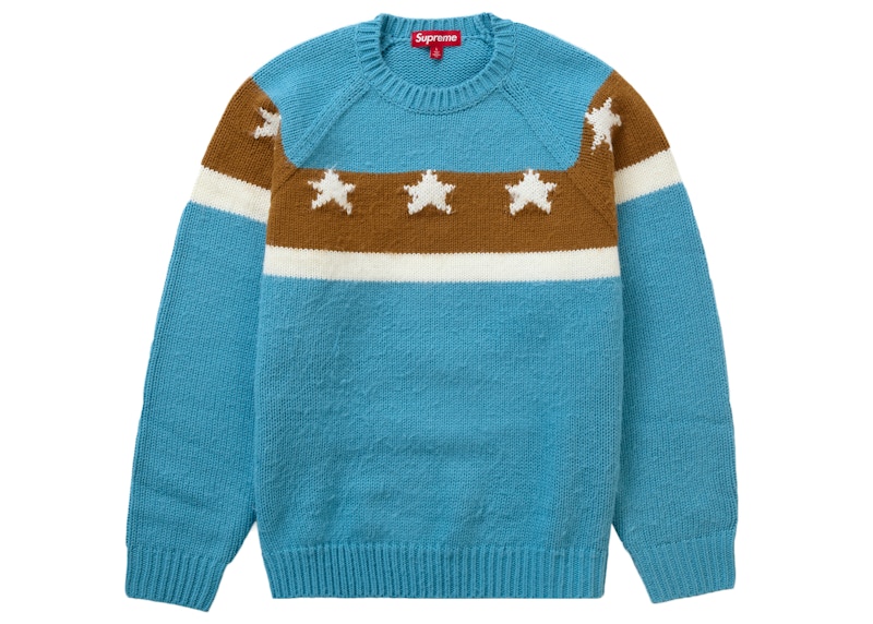 Supreme Stars Sweater Dusty Blue