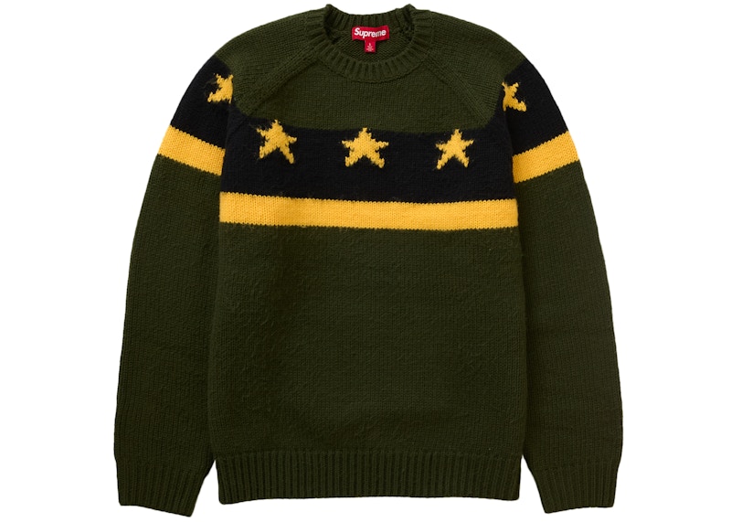 Supreme Stars Sweater Green