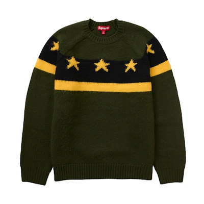 Supreme Stars Sweater Green