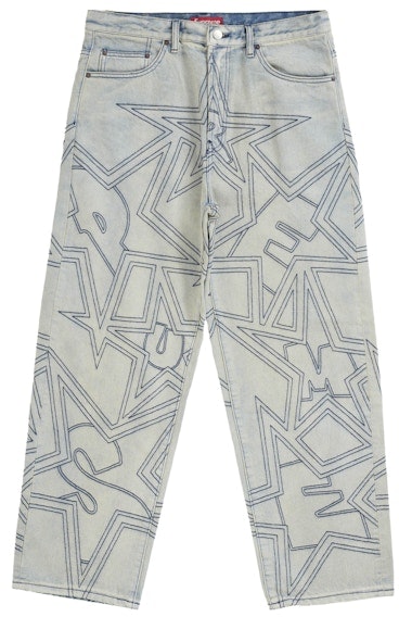 supreme-stars-topstitch-baggy-jean-dirty