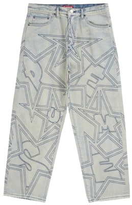 Supreme Stars Jeans Longgar Jahitan Kotor Buy Supreme Stars Jeans Longgar Jahitan Kotor