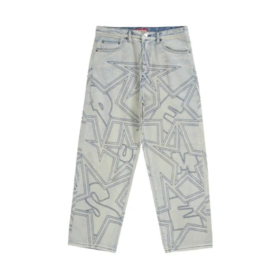 Supreme Stars Topstitch Baggy Jean Dirty