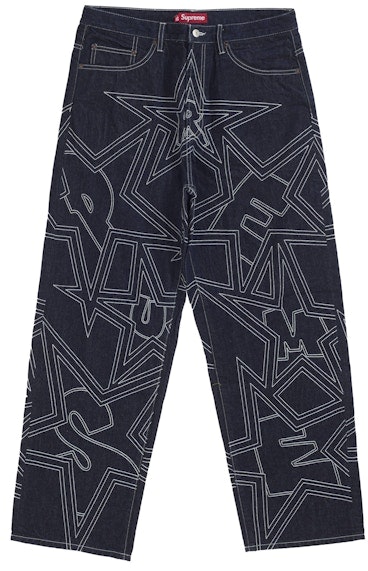 supreme-stars-topstitch-baggy-jean-indigo