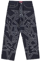 Supreme Stars Topstitch Baggy Jean Indigo Supreme Stars Topstitch Baggy Jean Indigo