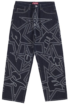 Supreme 星星缝线宽松牛仔裤 靛蓝色 Buy Supreme 星星缝线宽松牛仔裤 靛蓝色