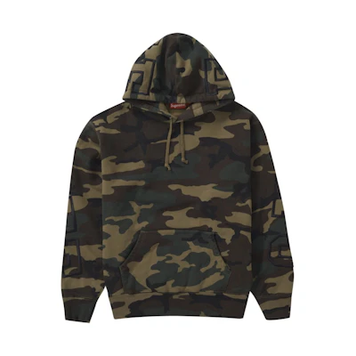 Supreme State Hooded Sweatshirt Woodland Camo
