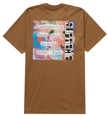 Supreme 静态印花T恤 棕色 Buy Supreme 静态印花T恤 棕色