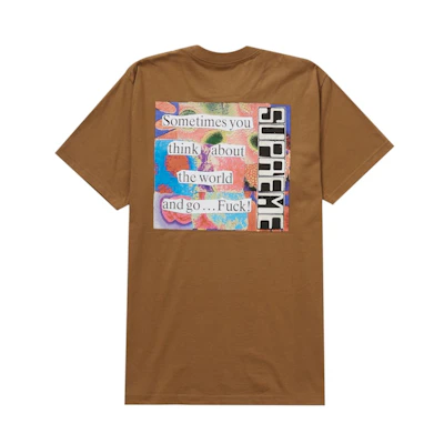 Supreme Static Tee Brown