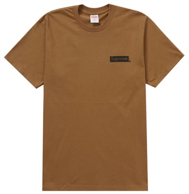 Supreme 静态印花T恤 棕色 Order Supreme 静态印花T恤 棕色