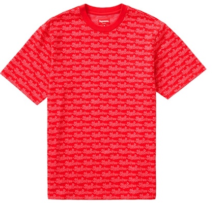 Supreme Stay Positive Jacquard Camiseta Roja de Manga Corta Buy Supreme Stay Positive Jacquard Camiseta Roja de Manga Corta