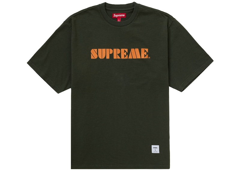 Buy Supreme Stencil Bordir S/S Top Hijau