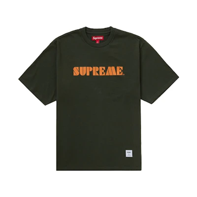 Supreme Stencil Embroidered S/S Top Green