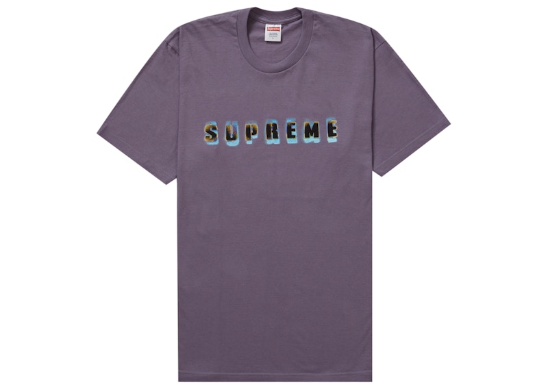 Buy Supreme 复古紫色模板T恤