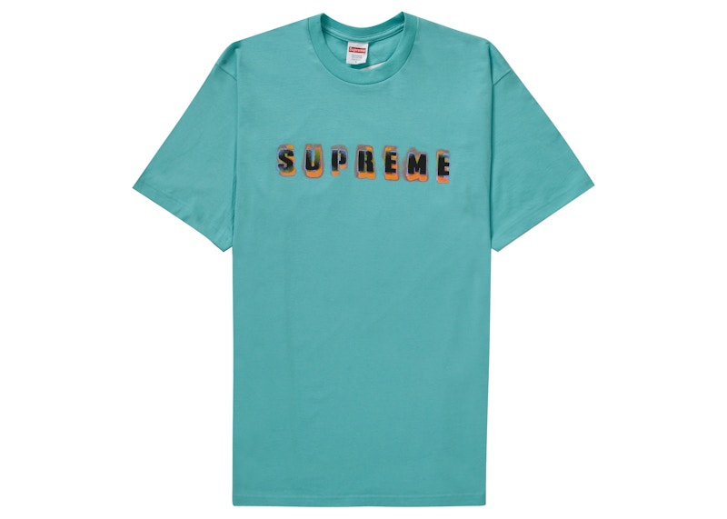 Supreme Stencil Tee Teal