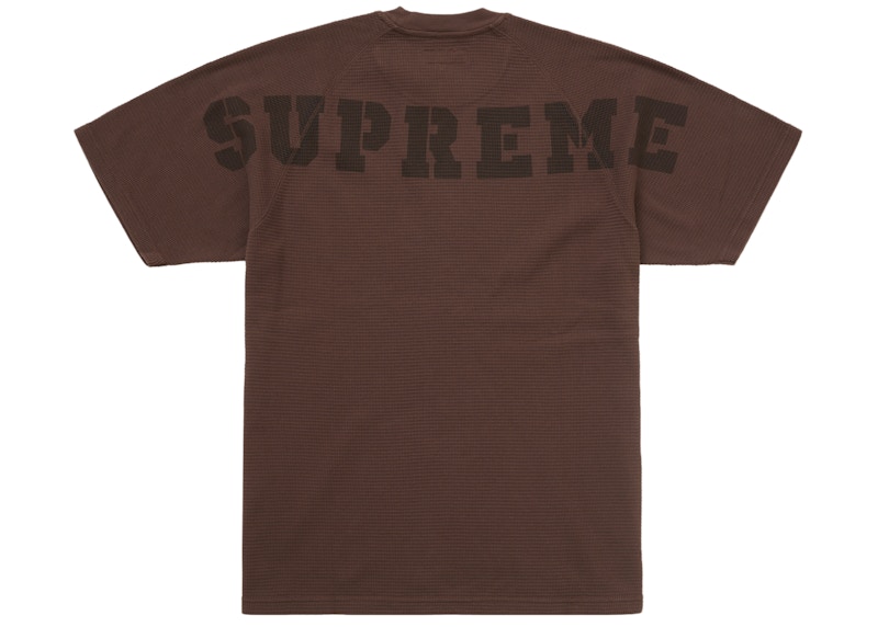 Supreme Stencil Thermal S/S Top Brown