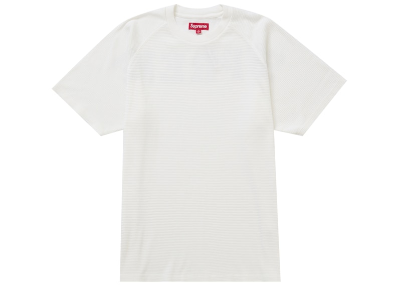 Order シュプリーム ステンシル サーマル S/S トップ ホワイト