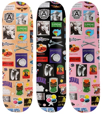 Supreme Stickers Skateboard Deck Set Buy Supreme Stickers Skateboard Deck Set