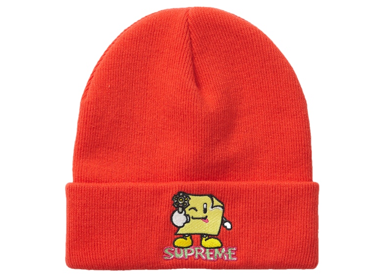 Supreme Sticky Note Beanie 'Dark Orange'