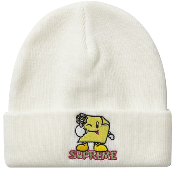 supreme-sticky-note-beanie-white