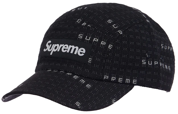 Supreme Stitch Jacquard Camp Cap Hitam Buy Supreme Stitch Jacquard Camp Cap Hitam