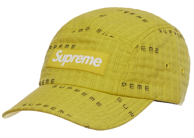 Supreme Stitch Jacquard Camp Cap Lemon