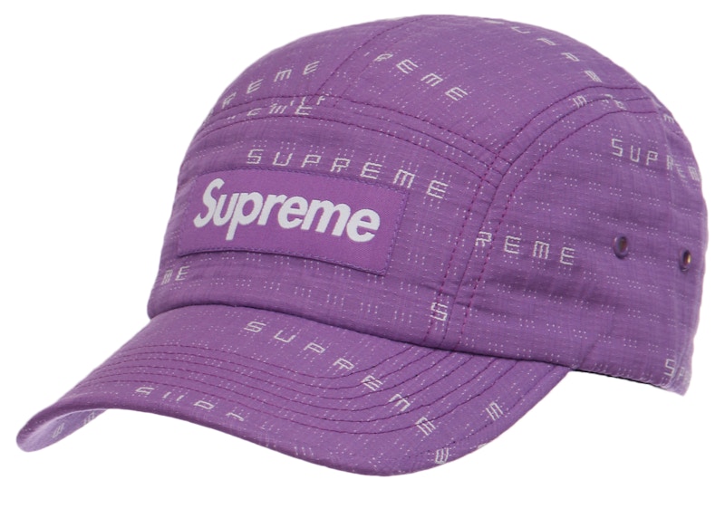 Supreme Stitch Jacquard Camp Cap Purple