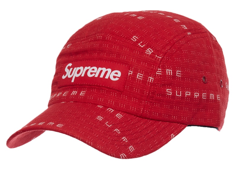 Buy 슈프림 스티치 자카드 캠프캡 레드 
