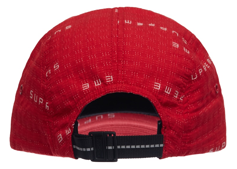 Order 슈프림 스티치 자카드 캠프캡 레드 
