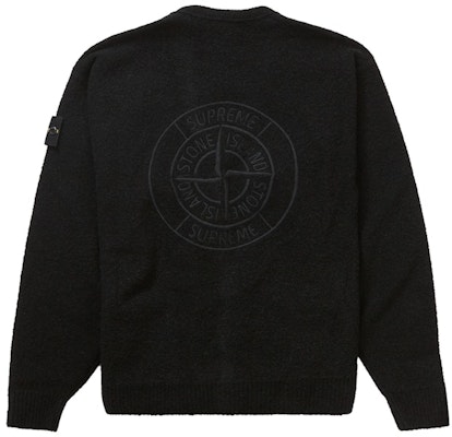 Supreme Stone Island Bouclé Cardigan Black Order Supreme Stone Island Bouclé Cardigan Black