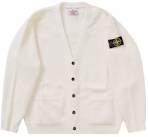 Supreme Stone Island Bouclé Cardigan White Supreme Stone Island Bouclé Cardigan White