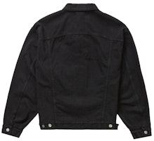 Jaket Denim Trucker Supreme Stone Island Hitam Order Jaket Denim Trucker Supreme Stone Island Hitam