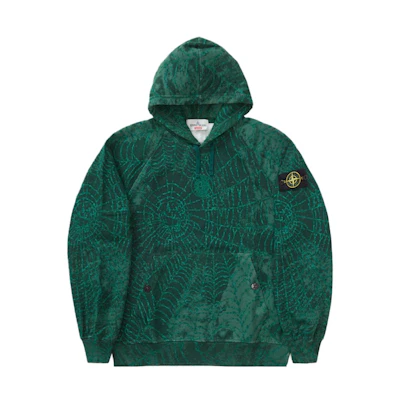 Supreme Stone Island Hooded Sweatshirt (FW23) Dark Green