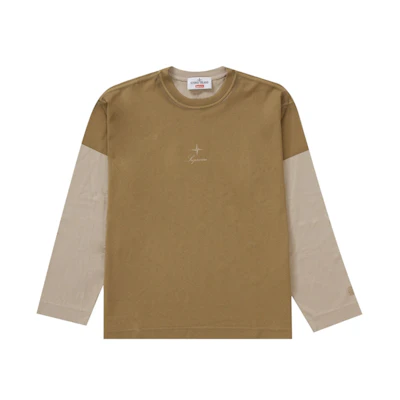 Supreme Stone Island L/S Top Tan