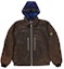 Buy Supreme Stone Island Leather Bomber Jacket Brown