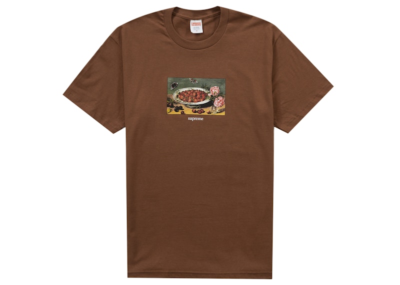 Supreme Strawberries Tee Brown