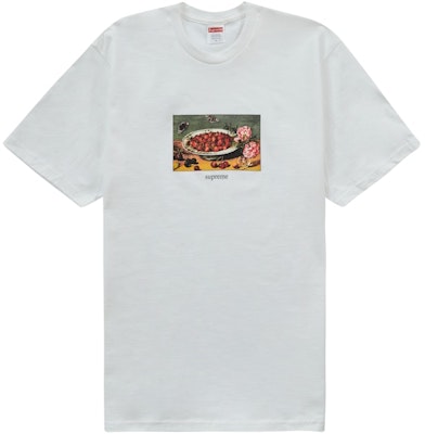 Supreme 白色草莓图案T恤 Buy Supreme 白色草莓图案T恤