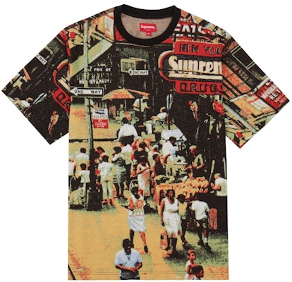 Supreme Kaos Pendek Motif Street Scene Jacquard Multicolor Buy Supreme Kaos Pendek Motif Street Scene Jacquard Multicolor