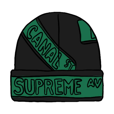 Supreme Street Signs Beanie Black
