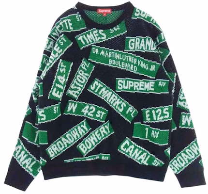 Supreme Sweater Rambu Jalan Hitam Buy Supreme Sweater Rambu Jalan Hitam