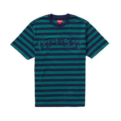 Supreme Stripe Applique S/S Top Navy