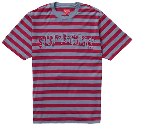 Supreme Stripe Applique S/S Top Slate Buy Supreme Stripe Applique S/S Top Slate