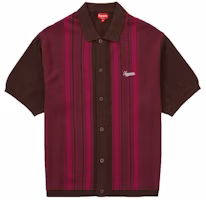 Supreme Stripe Button Up Polo 'Brown' Supreme Stripe Button Up Polo 'Brown'