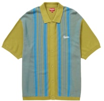 Supreme Stripe Button Up Polo 'Dusty Lime' Supreme Stripe Button Up Polo 'Dusty Lime'