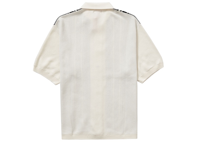 Order Supreme Stripe Button Up Polo 'Putih'