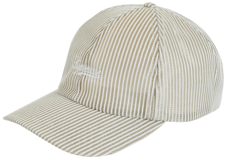 supreme-stripe-mesh-6-panel-taupe