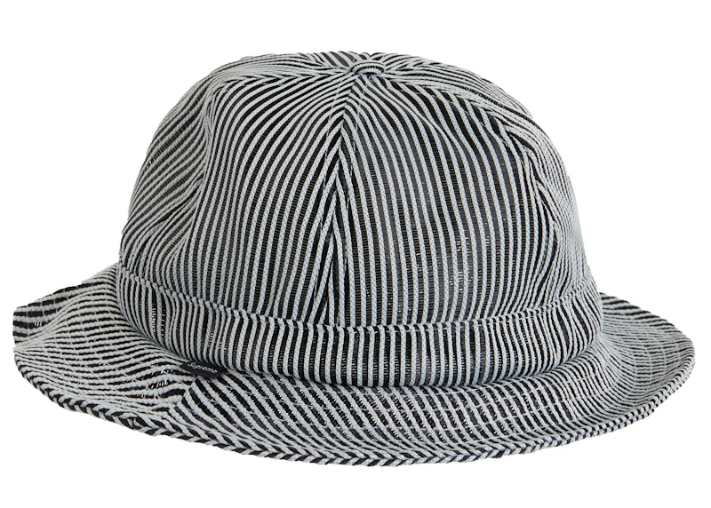Supreme Stripe Mesh Bell Hat Black