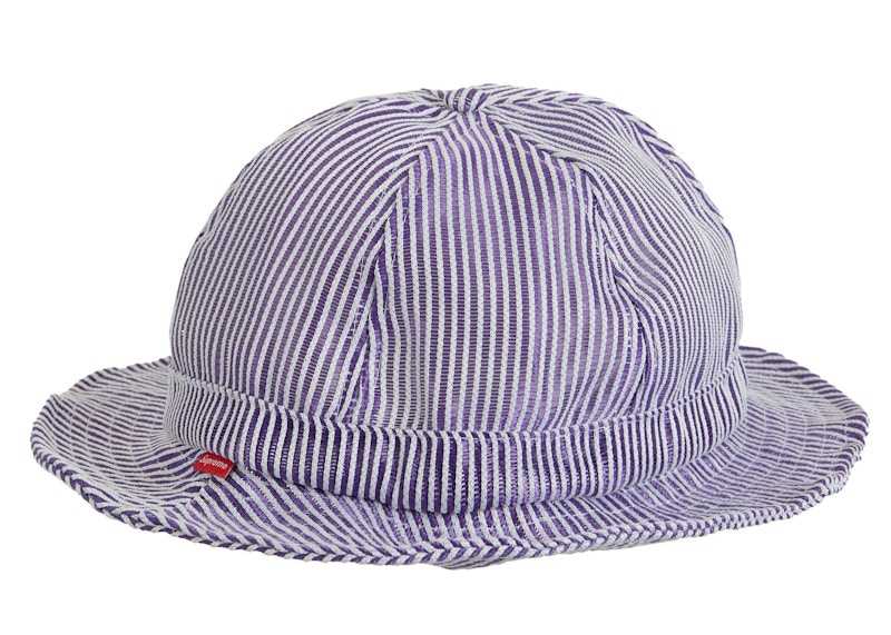 Buy シュプリームストライプメッシュベルハット (紫)
