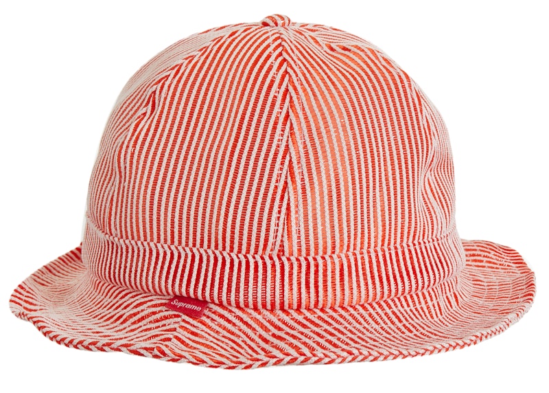 Buy Supreme 條紋網眼鈴帽 紅色